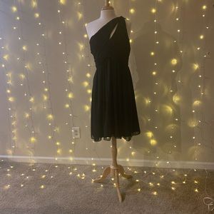 Calvin Klein NWT Black One Shoulder Cocktail Dress Size 14